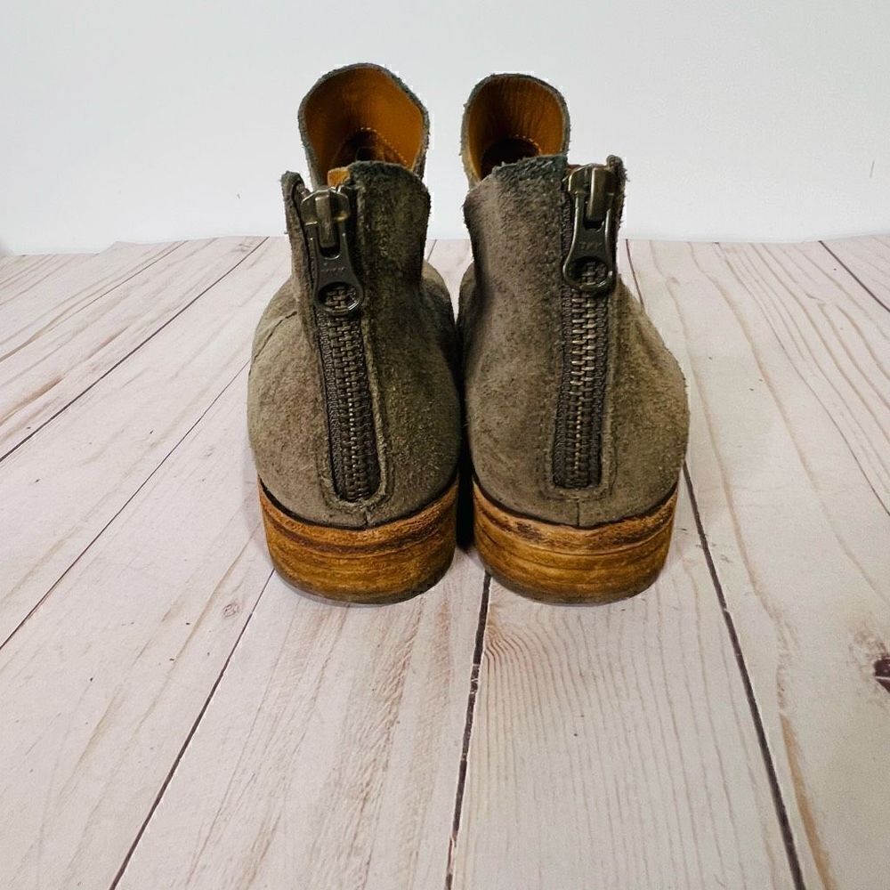 Kork-Ease Brown Taupe Suede Comfort Ankle Boots - Picture 4 of 8